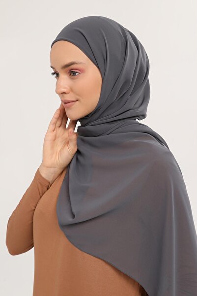 Altobeh Ready Practical Luxury Pipe Bonnet Chiffon Shawl Smoked