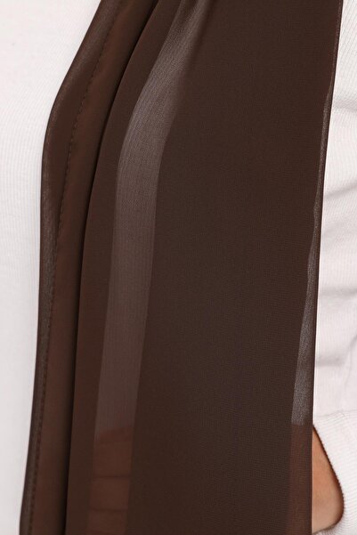 Altobeh Έτοιμο πολυτελές πρακτικό χιτζάμπ σάλι καφέ