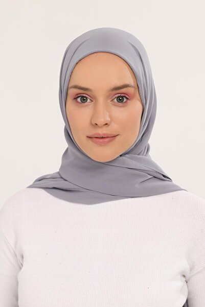 Altobeh Ready Practical Luxury Neck Collar Beaded Chiffon Shawl Gray