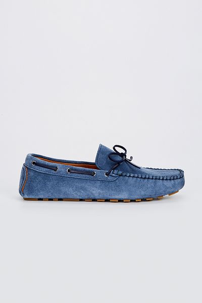 Valmenti Rachele Men's Jean Suede Genuine Leather Loafer Shoes
