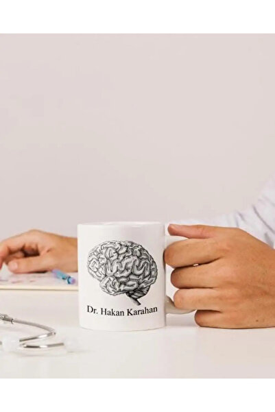 Bikutumutluluk BEYİN KİŞİYE ÖZEL İSİM YAZILI DOKTORA HEDİYE KUPA BARDAK