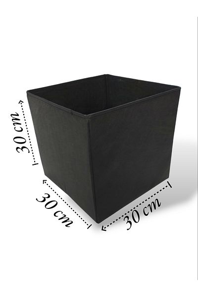 Balkan Room Black Multi-Purpose Closet Organizer Box Decorative Storage Box Shelf Organizer Large