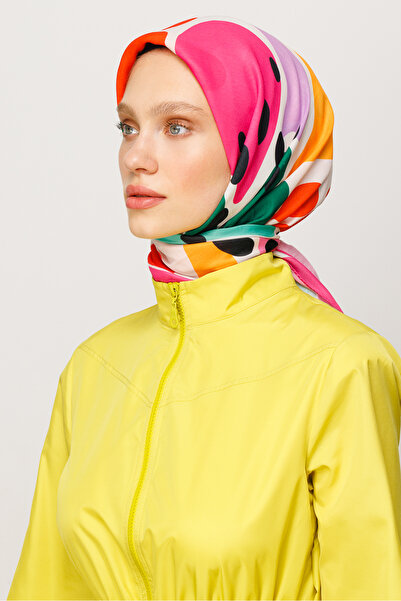 Mooncorn Ψηφιακό μαλακό κασκόλ με μοτίβο Bloom