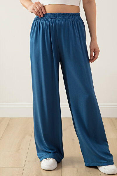 PULLIMM Штани з еластичним поясом і широкими штанинами, зручний крій 2081