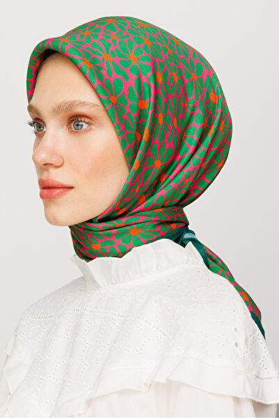 Mooncorn Ψηφιακό μαλακό κασκόλ με μοτίβο Clover