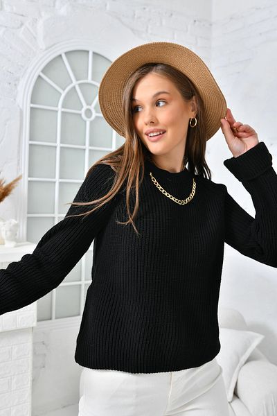 VOLT CLOTHİNG Pulover de damă cu lanțuri de tricotaj