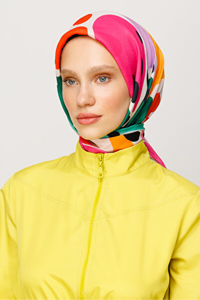 Mooncorn Ψηφιακό μαλακό κασκόλ με μοτίβο Bloom