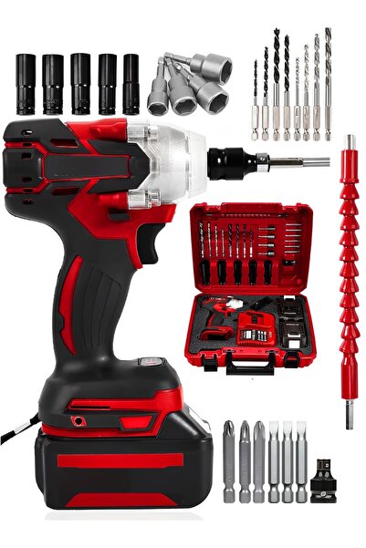 DYNAMİC MAX Germany 598vf Profesyonel Somun Sıkma Sökme Şarjlı Darbeli Matkap Akülü Vidalama Ful Set