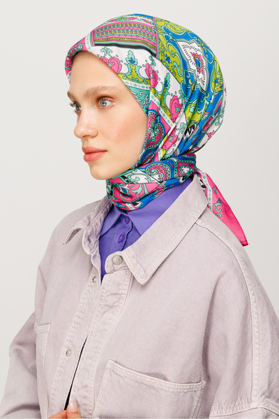 Mooncorn Ψηφιακό μαλακό κασκόλ 40 Patch Pattern