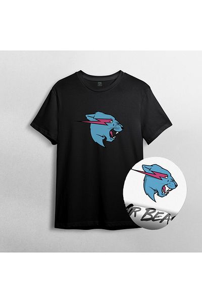 Pixxa Κύριος. Σετ μπλουζάκι και Mousepad Beast 100% Cotton Crew Neck