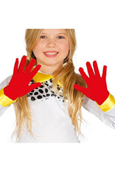 salarticaret kırmızı çocuk pandomim gösteri eldiveni 5-9 yaş aralığı