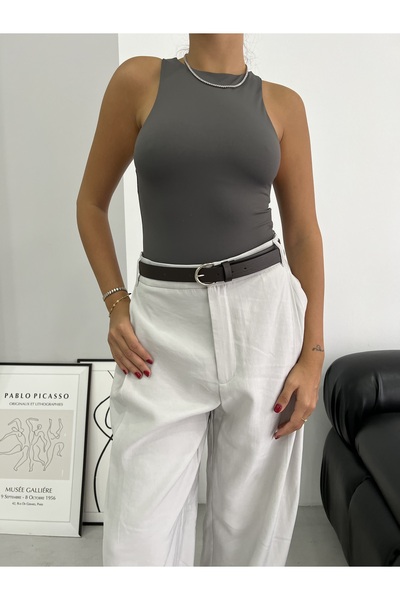 coaksco حزام بالازو الفضي للنساء أسود