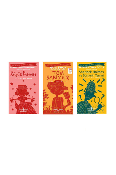 İş Bankası Yayınları Küçük Prenses & Tom Sawyer & Sherlock Holmes ve Dörtleri...