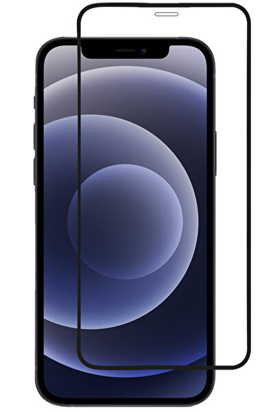 CEPSTOK iPhone 12 Kırılmaz Cam 5D Tam Kaplayan 9H Temperli Ekran Koruyucu