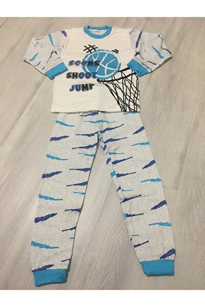 Süpermini سوبر ميني بيبي سوبر ميني 83-00-23 كرة السلة منقوشة 2 قطعة بدلة بيجا...