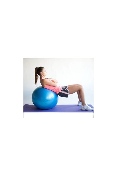 pekial 65cm Ribbed Pilates Ball And Pump Set Pilates Yoga Sports Exercise Ball Gymnastics Fitness MAYN