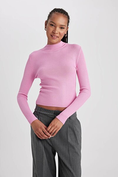 DeFacto Slim Fit Half Turtleneck Sweater L8848az23au