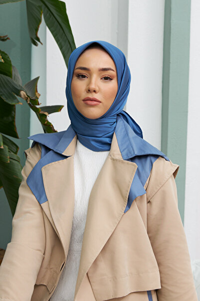 Silk Home Απλό Μαντίλι Twill - Indigo