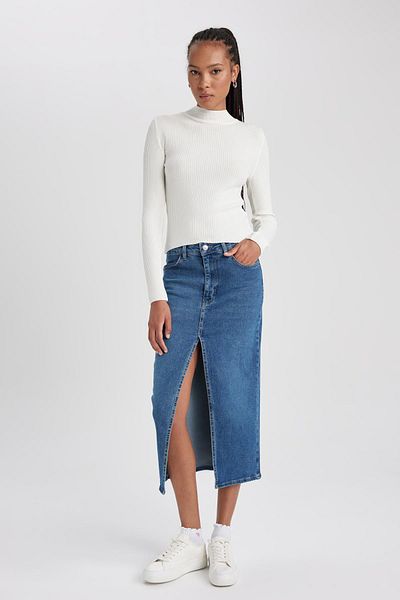 DeFacto Slim Fit svetr s polovičním rolákem L8848az23au