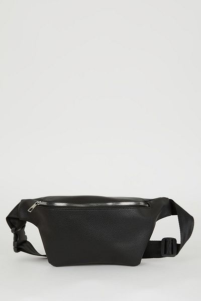 DeFacto Men's Faux Leather Waist Bag