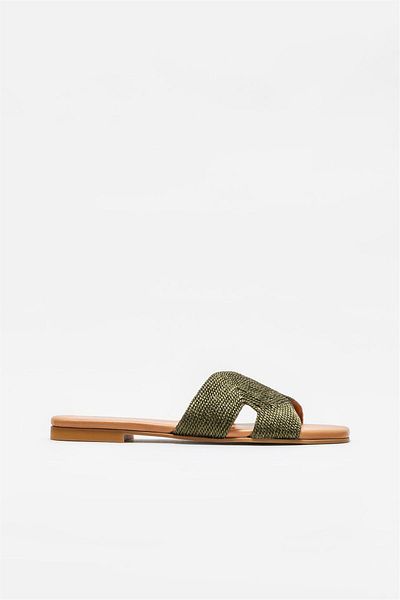 Elle Shoes Green Women's Slippers