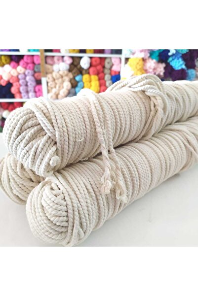 EBADRİP Makrome Ipi 4 Mm Yumuşak Pamuklu (1,2 KİLOGRAM)