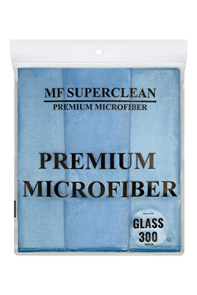 MF SuperClean MİKROFİBER LÜKS CAM BEZİ 40X40 CM - 3 ADET