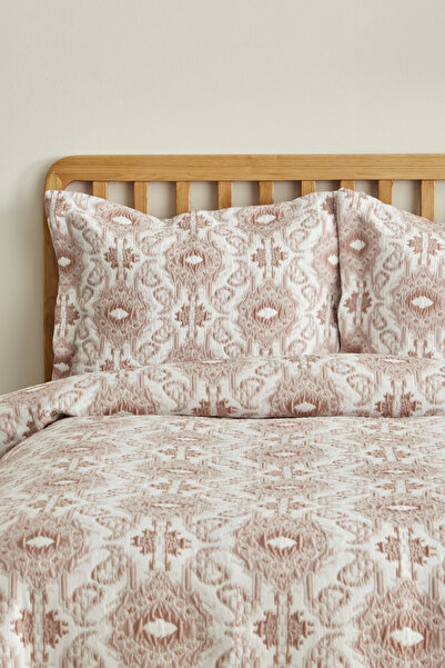 Karaca Home Neos Çift Kişilik Yatak Örtüsü Takımı Pudra