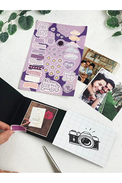 Bikutumutluluk LİLA PASTEL YOLCULUK STİCKER SETİ