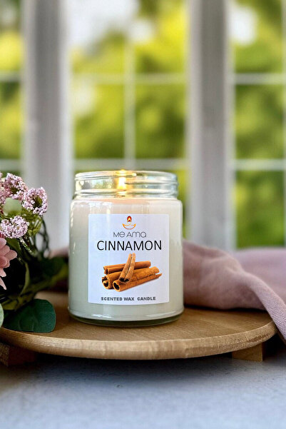 Me Ama Tarçın Kokulu Mum, Cam Kavanoz Mum