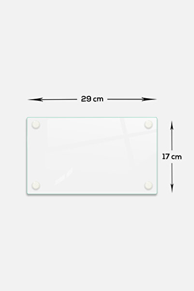 Decorita Glass Cutting Board| Translucent| 17cm x 29cm