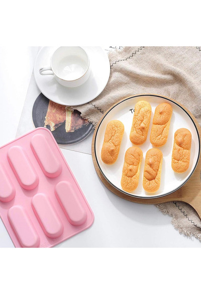 adarya Baton 6’lı Pasta Kek & Sabun Silikon Kalıbı