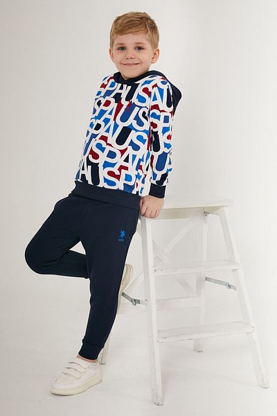 U.S. Polo Assn. ΒΑΣΗ. Σετ αθλητικής φόρμας Polo Assn Fun Navy Blue Boy