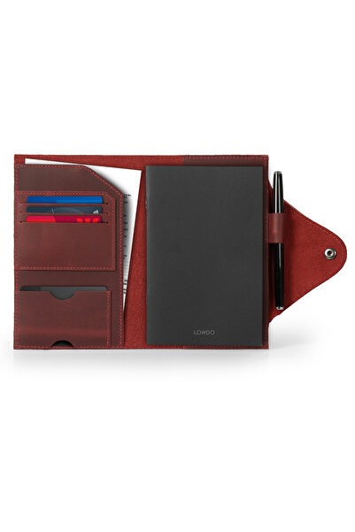 LONDO Medium Size Genuine Leather Organizer Notebook