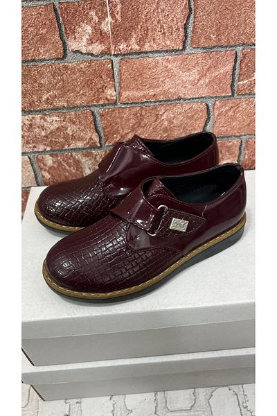 HAYTA Children's Shoes 21no-40no DARK CLARET red TKL
