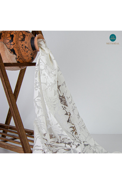 METERİAL Изгорен бял плат