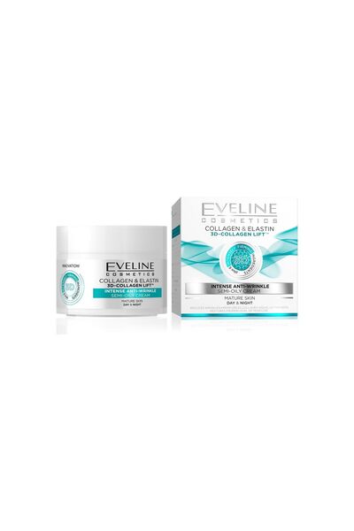 Eveline Cosmetics Cremă intensă antirid de zi și noapte 3D-COLAGEN LIFT 50 ml