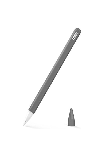 Microsonic Pencil (2. nesil) Uyumlu Kılıf Mat Silikon V2 Koyu Gri