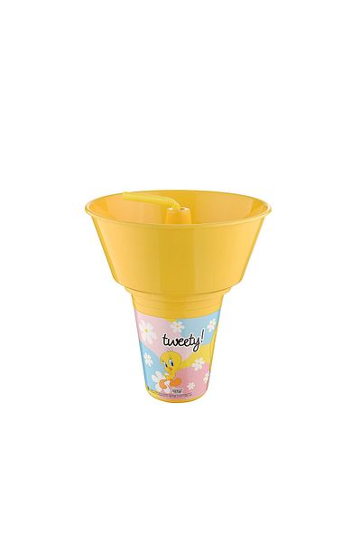 Tuffex Tweety Corn Bucket Glass with Straw Set