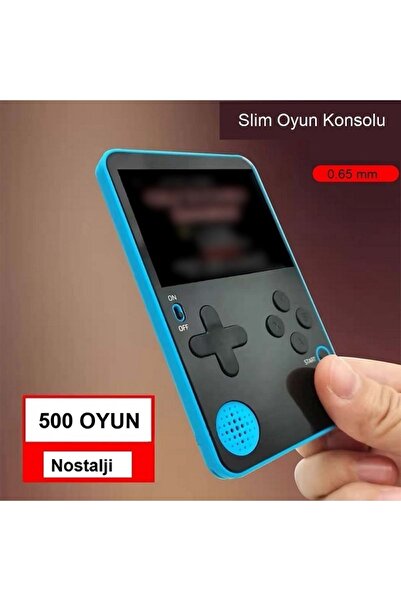 Triline Retro Klasik 500 Oyun 2.4 inç Renkli LCD Ekran 6.5mm Slim Kasa Taşına...