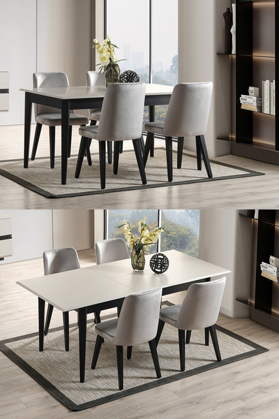 Eymense Pars 4 Sandalyeli Yemek Masa Takımı