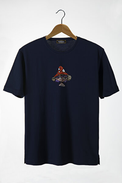 Terapi Men Γυναικείο μπλουζάκι με λαιμόκοψη Navy Blue Crew Girl με Καπέλο Μαν...