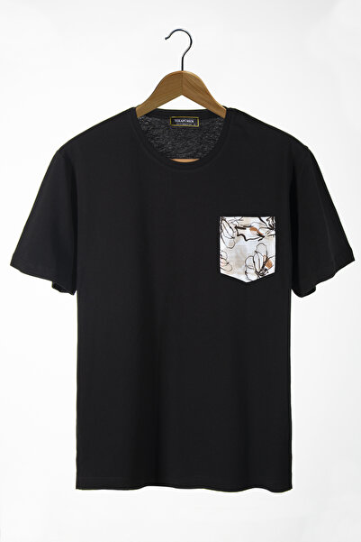 Terapi Men Μπλουζάκι Unisex με λαιμόκοψη ποδηλάτου, μαύρο, με τσέπες και over...