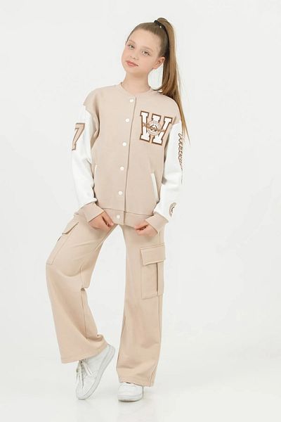DMB BOYS & GIRLS Cardigan pentru colegiu cu mâneci lungi pentru fete 4-14 ani