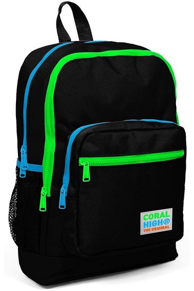 Coral High Kids Black 3-Piece Boys Primary School Bag Set