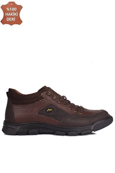 Fitbas 914408 232 Erkek Kahve Deri Kışlık Büyük Numara Ayakkabı