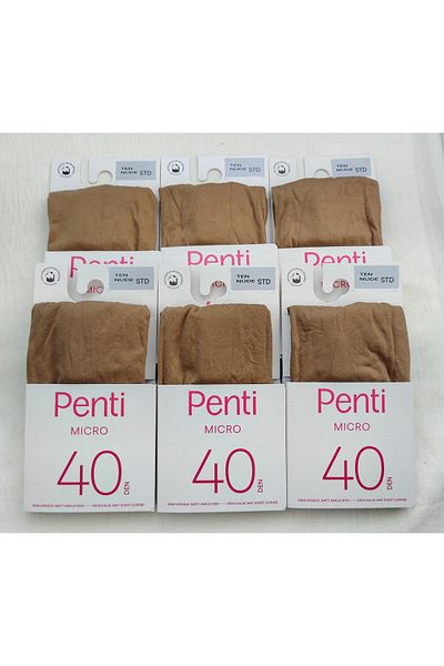 Penti Micro 40 Den Medium Thick Matte Socks (Short Socks) 6-Piece