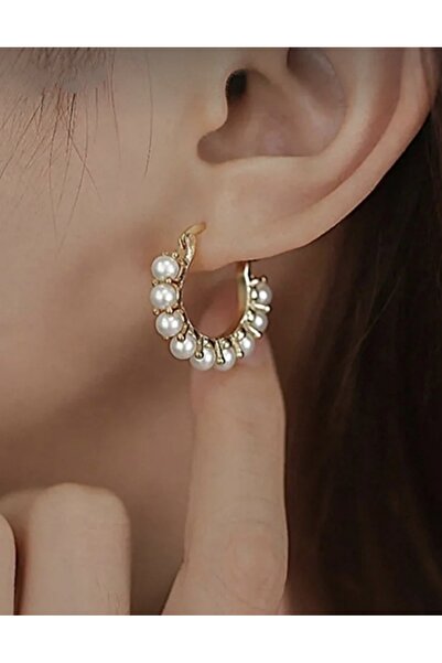 monalisatoka Kadın Incili Gold Kupe