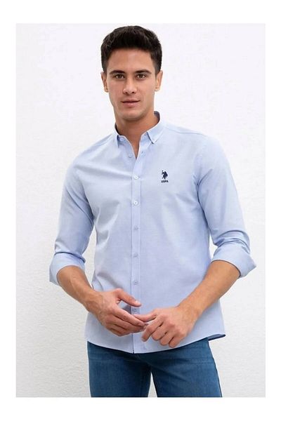 U.S. Polo Assn. Американска Поло Асоциация. Мъжка риза - светлосиня, G081GL004 Gox023Y 1570715