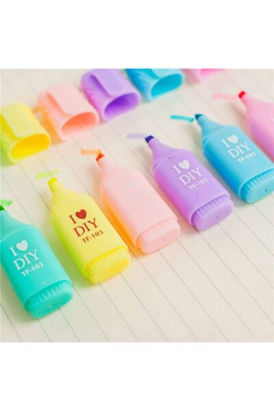 Genel Markalar Fosforlu Kalem Mini (6 LI SET) Tf-103 F.k